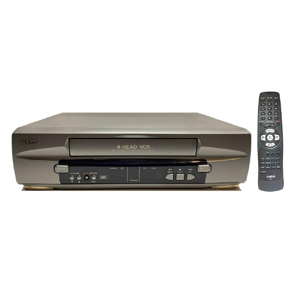 Sanyo VWM-375 4-Head VCR Video Cassette Recorder VHS Tape Player