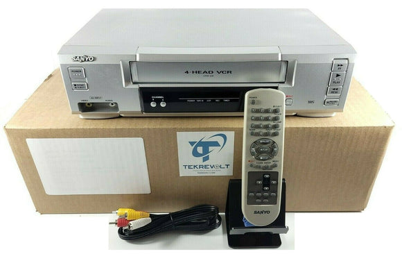 Sanyo VWM-406 4-Head Video Cassette Recorder VCR VHS Player w/ Remote
