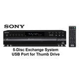 Sony CDP-CE500 5 Disc Compact Disc CD Changer USB Player