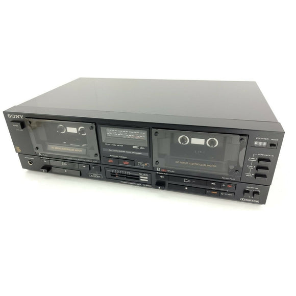 Sony TC-W550 Dual Cassette Deck Tape Recorder Hi Speed Dubbing AMS