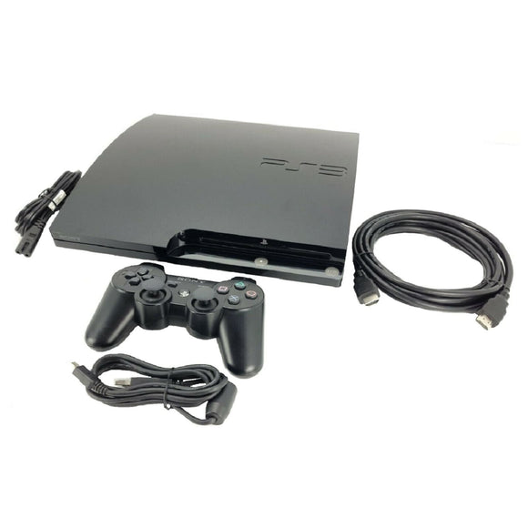 Sony PS3 PlayStation 3 Slim Edition Charcoal Black PS3 CECH-2101B 250GB